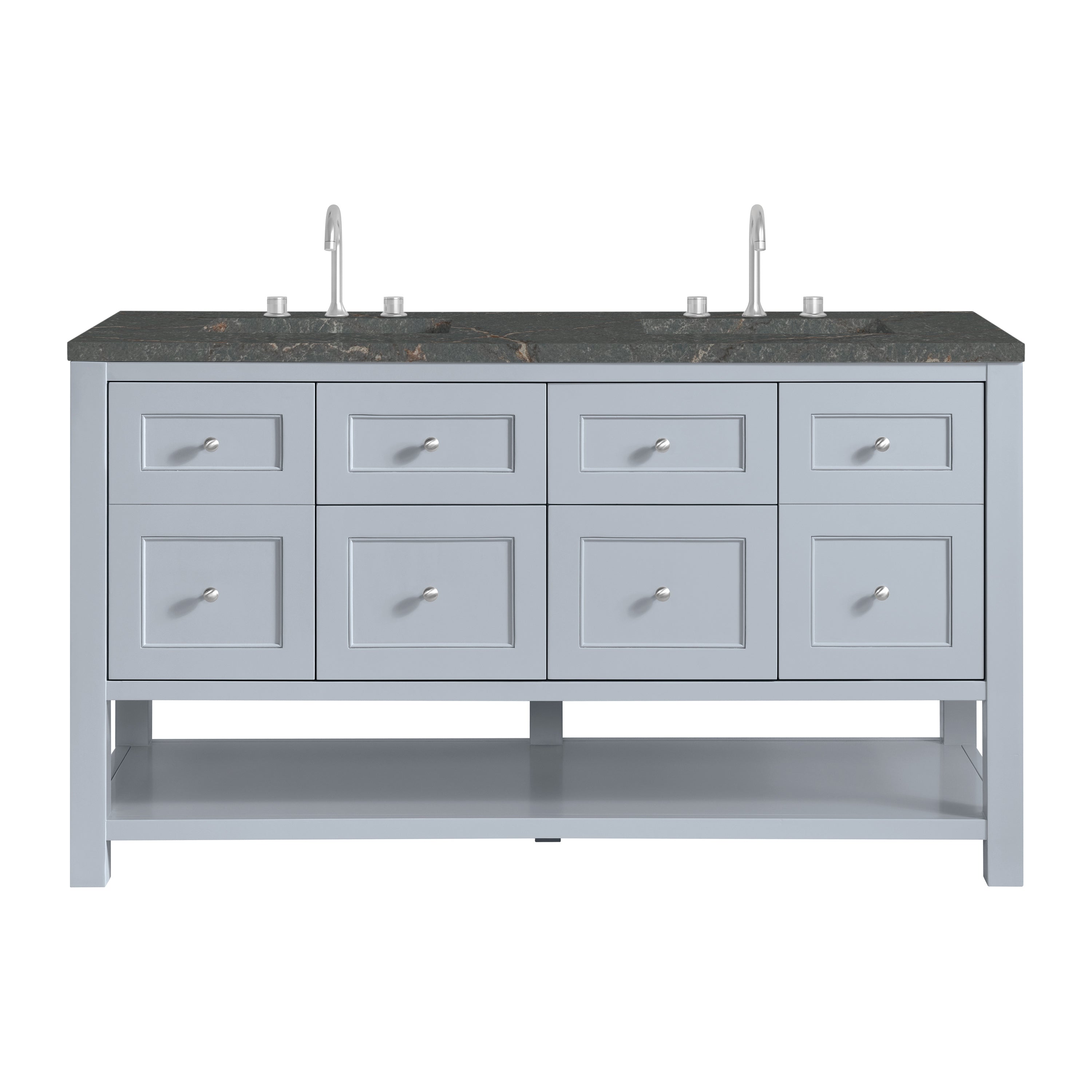 James Martin Breckenridge 60" Double Vanity in Serenity Blue with 3cm Countertop