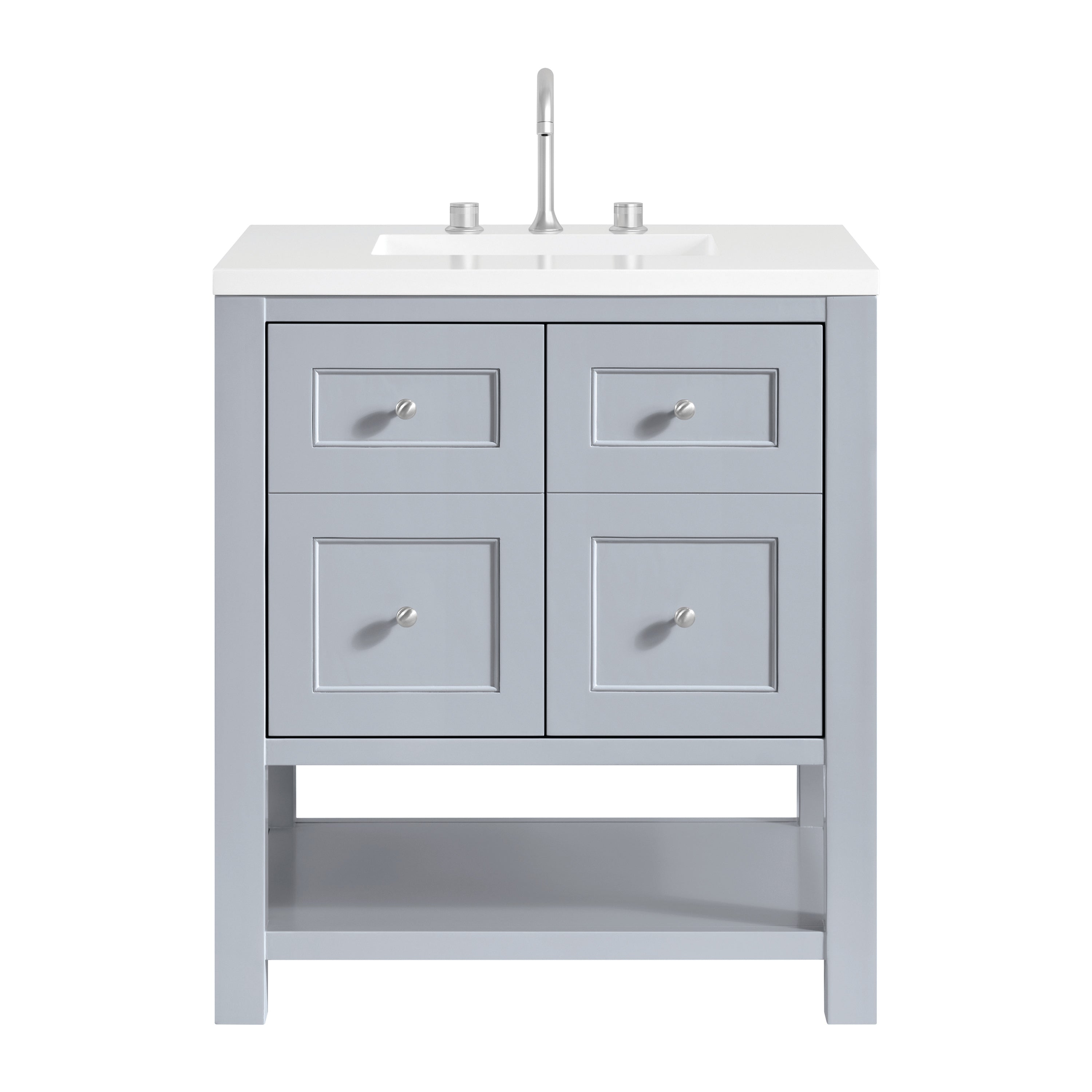 James Martin Breckenridge 30" Single in Serenity Blue with 3cm Countertop