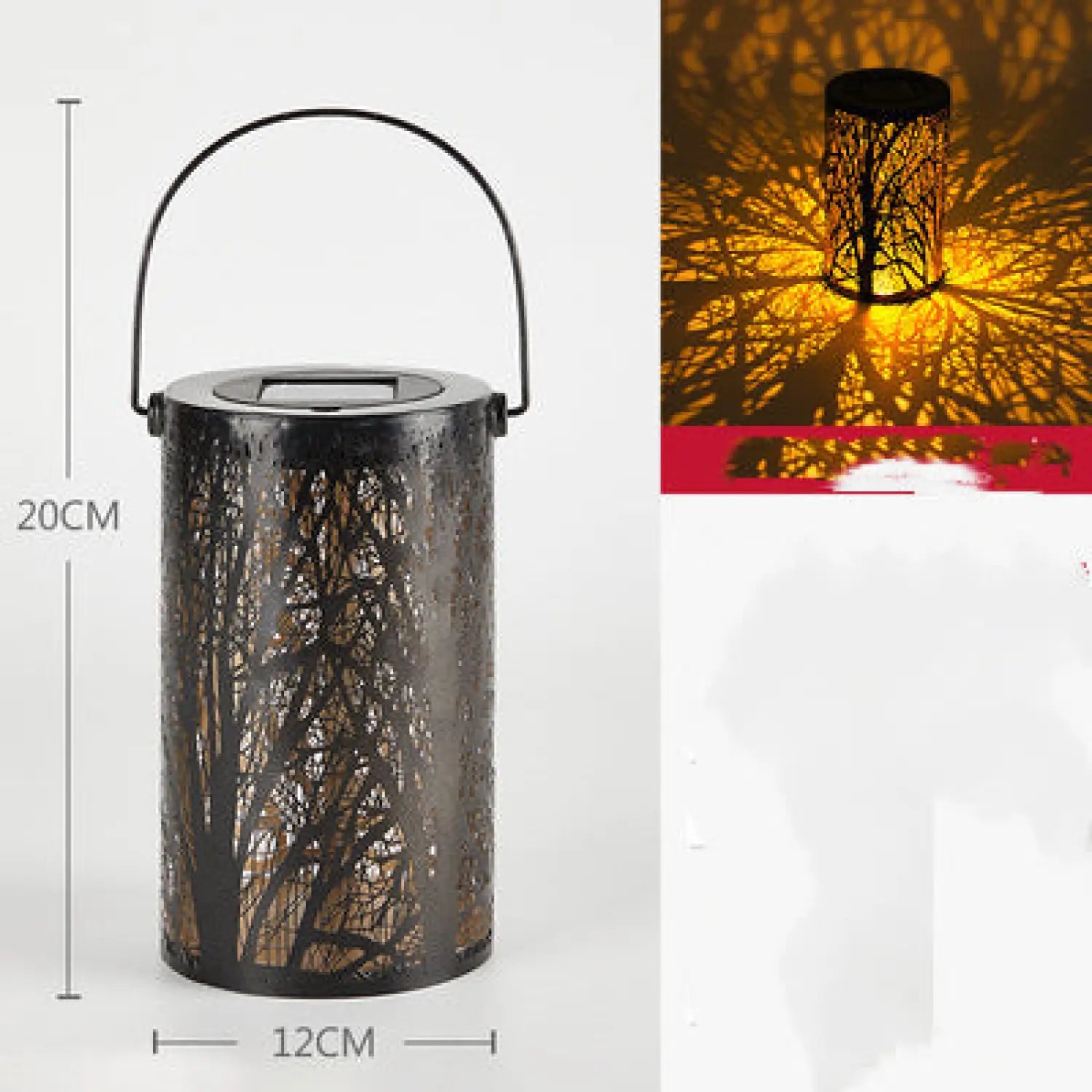 Decorative Outdoor Lamp for Patio with Projection Lighting