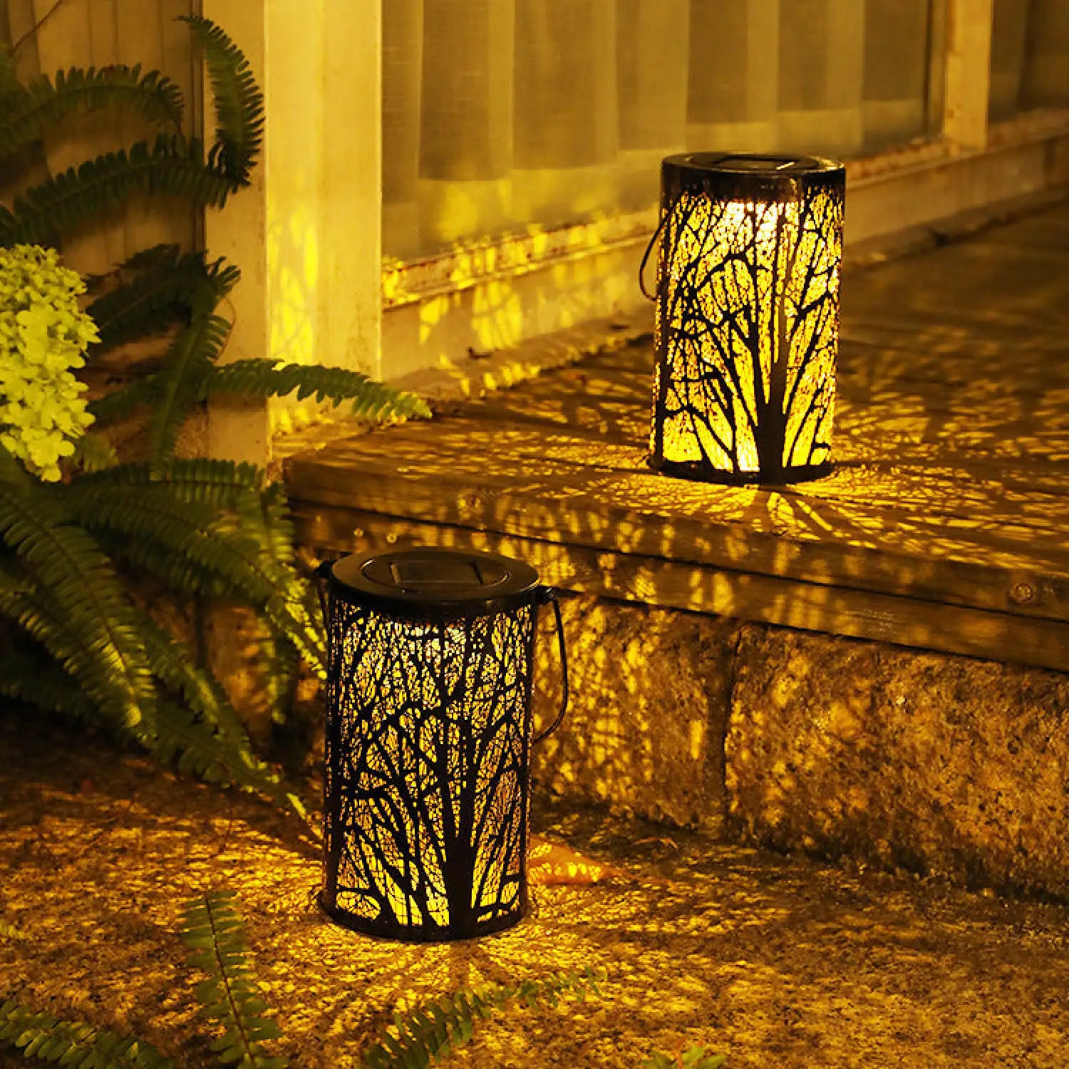 Decorative Outdoor Lamp for Patio with Projection Lighting