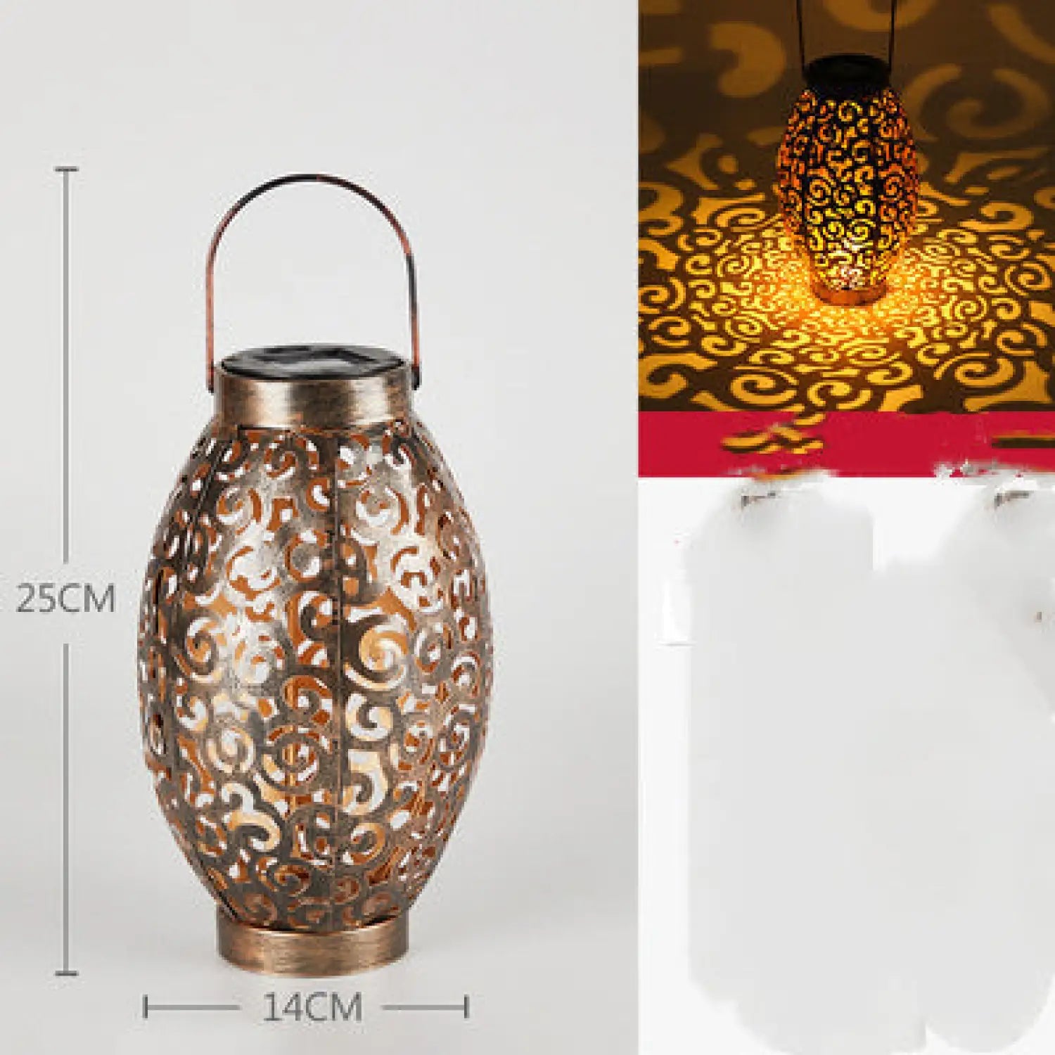 Decorative Outdoor Lamp for Patio with Projection Lighting