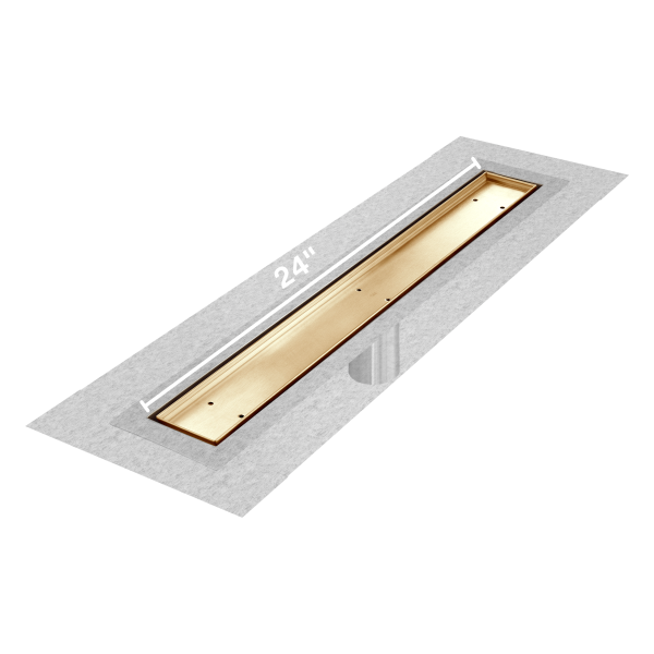 Mist (Tile-In) Delmar Standard length Flange Edge linear drain