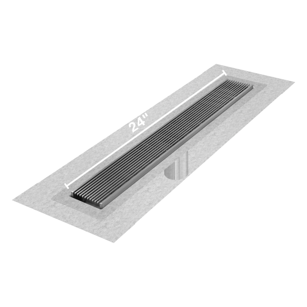Wedgewire Delmar Standard length Flange Edge linear drain