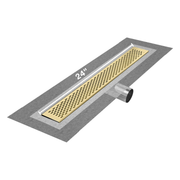Delta Delmar Standard length side outlet linear drain