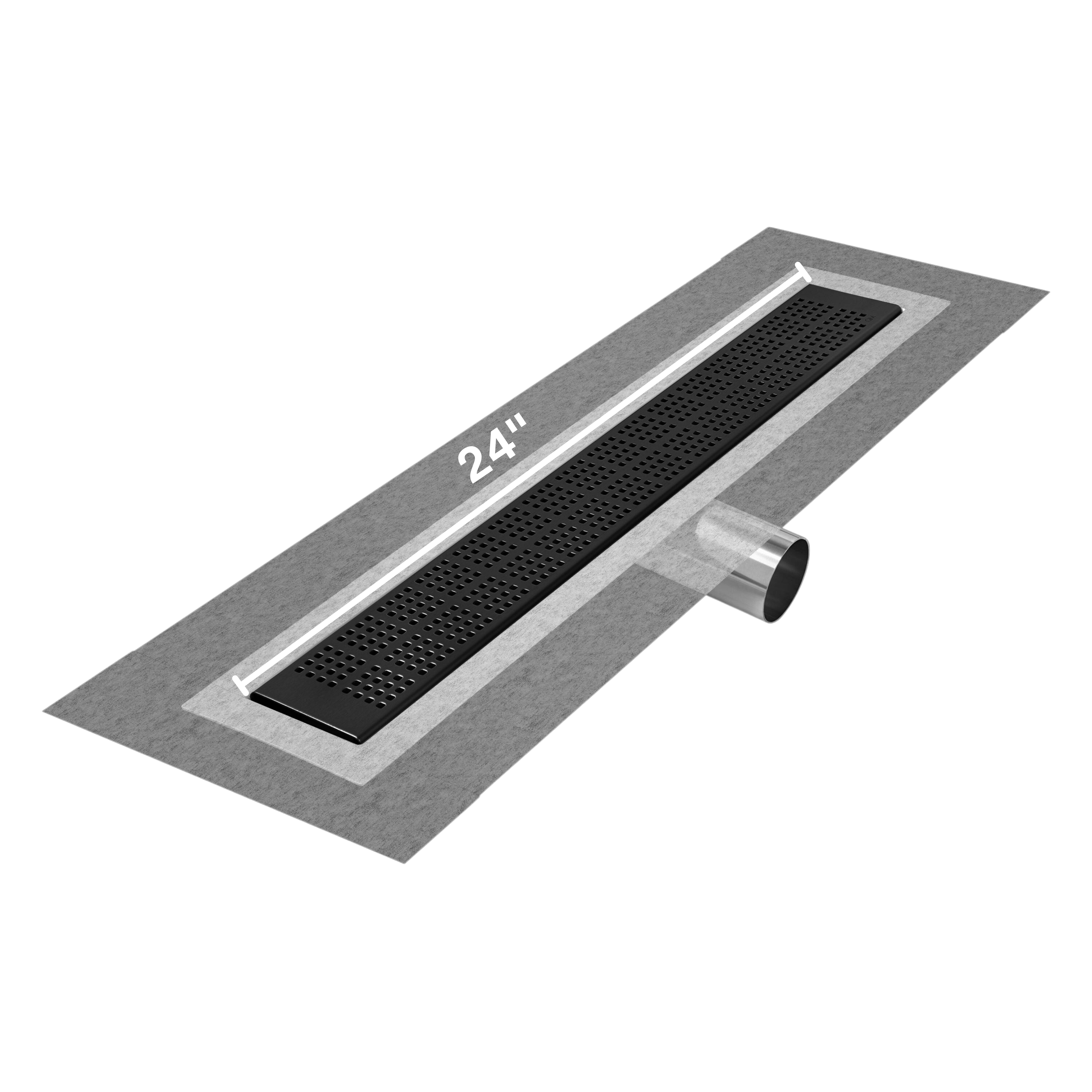 Kai Delmar Standard length side outlet linear drain