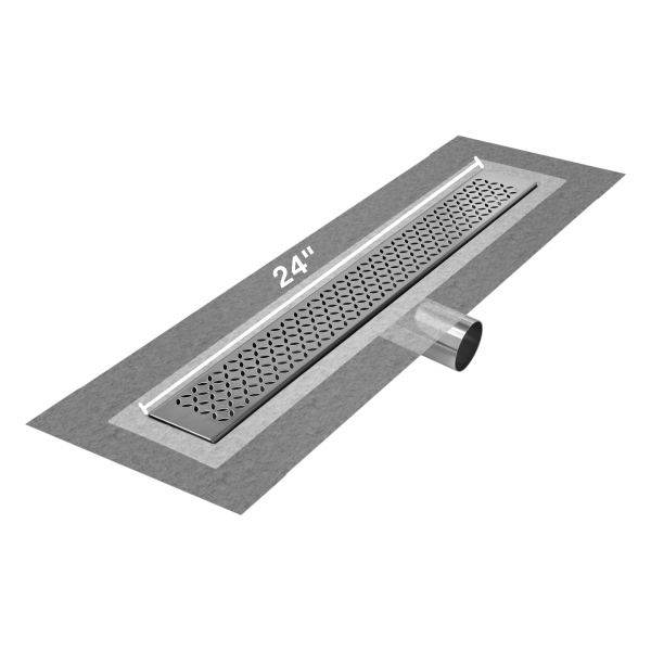 Lotus Delmar Standard length side outlet linear drain
