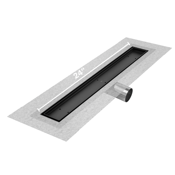 Mist (Tile In) Delmar Standard length side outlet linear drain