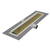 Wedgewire Delmar Standard length side outlet linear drain