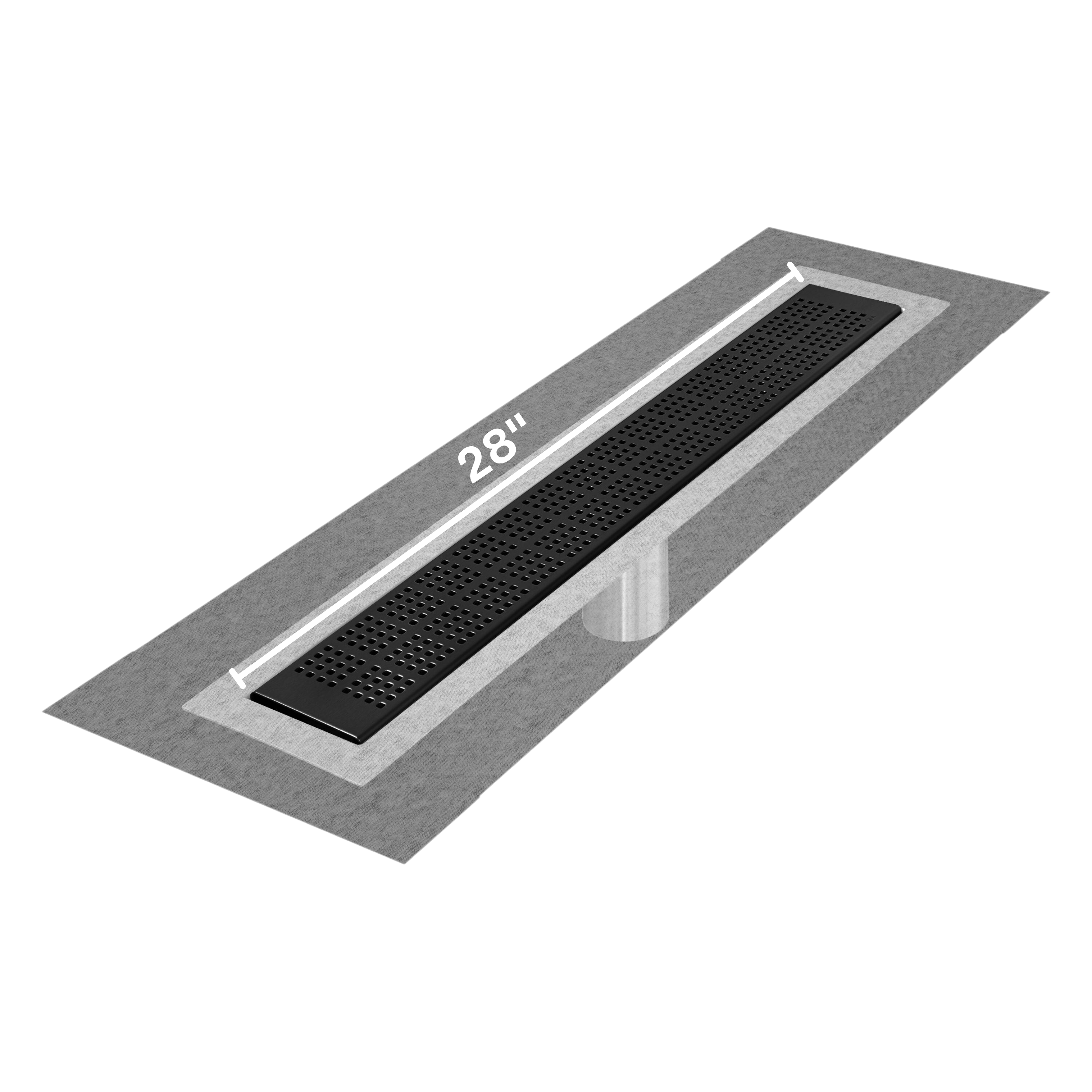 Kai Delmar Standard length Flange Edge linear drain