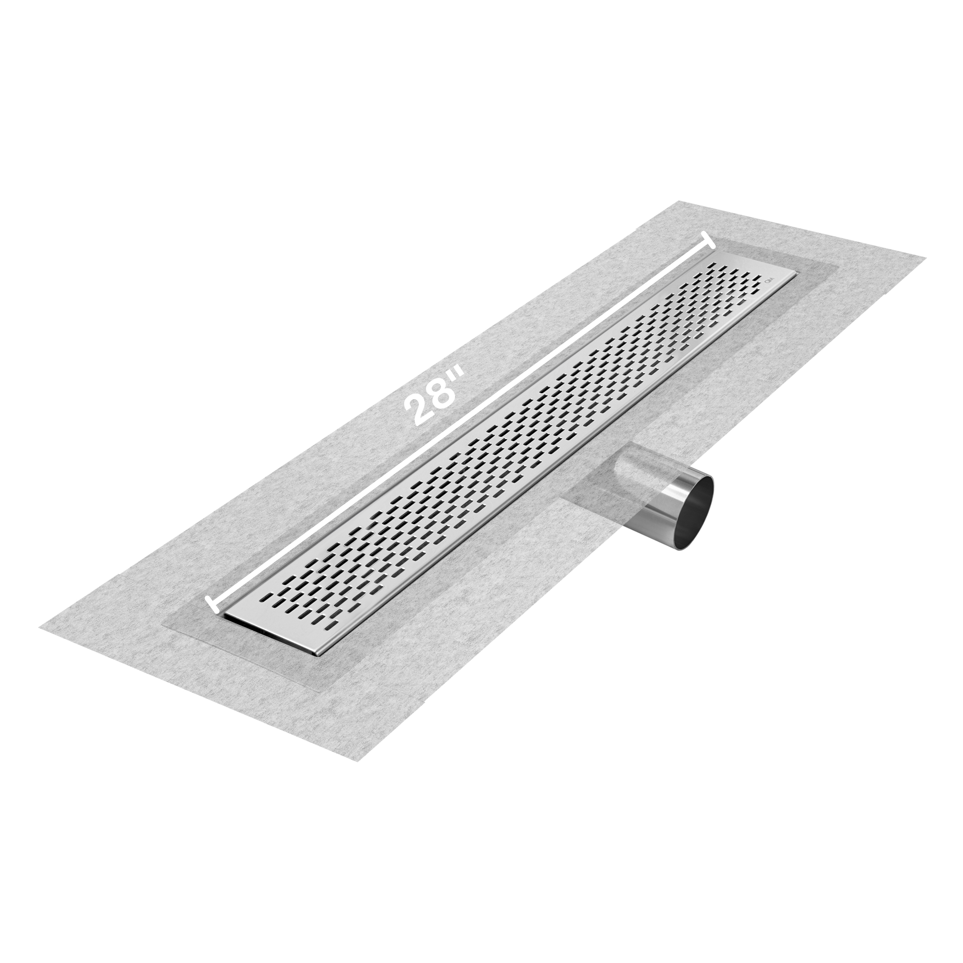 Delta Delmar Standard length side outlet linear drain