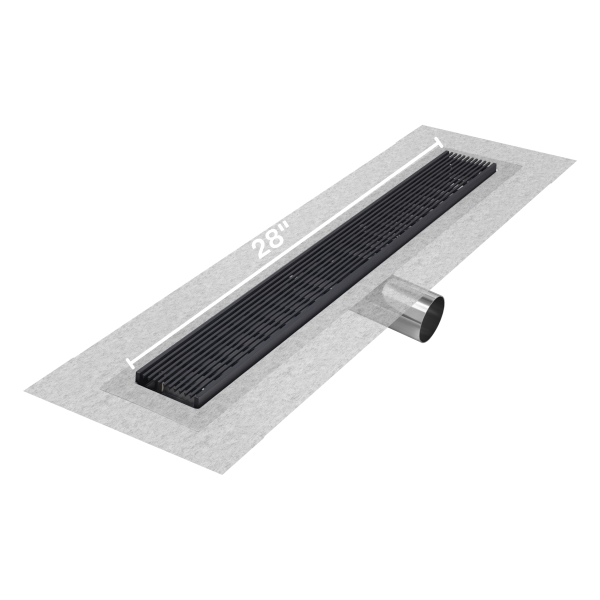 Wedgewire Delmar Standard length side outlet linear drain