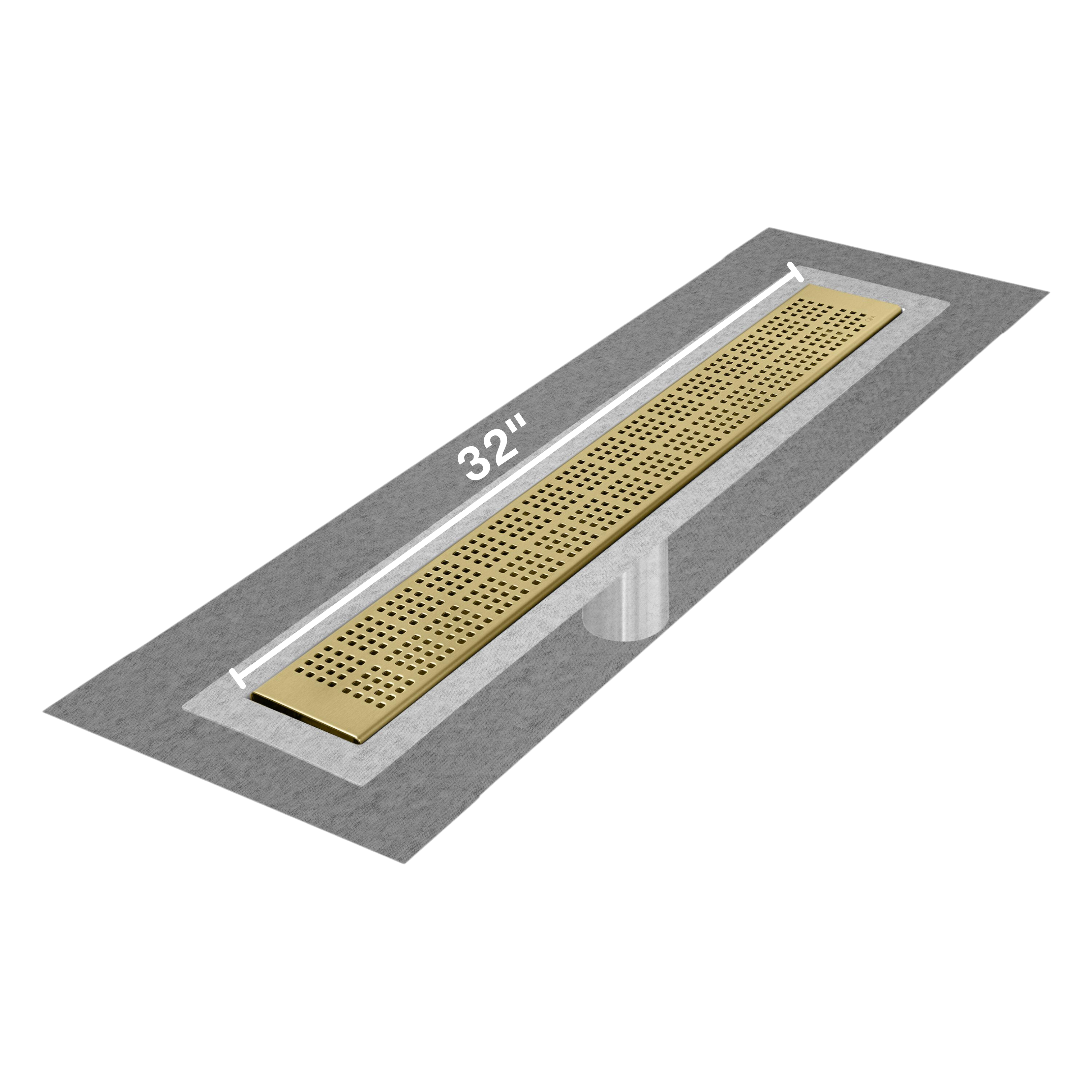 Kai Delmar Standard length Flange Edge linear drain