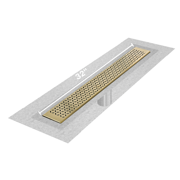 Lotus Delmar Standard length Flange Edge linear drain