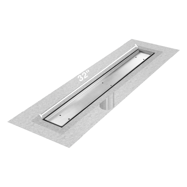 Mist (Tile-In) Delmar Standard length Flange Edge linear drain