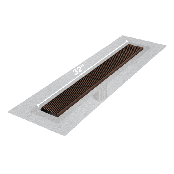 Wedgewire Delmar Standard length Flange Edge linear drain