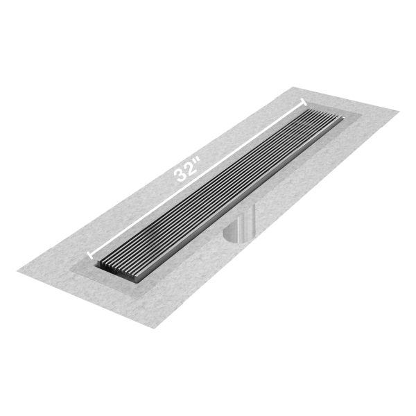 Wedgewire Delmar Standard length Flange Edge linear drain