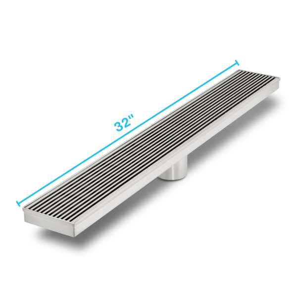 Wedgewire Delmar Standard length Plain Edge linear drain