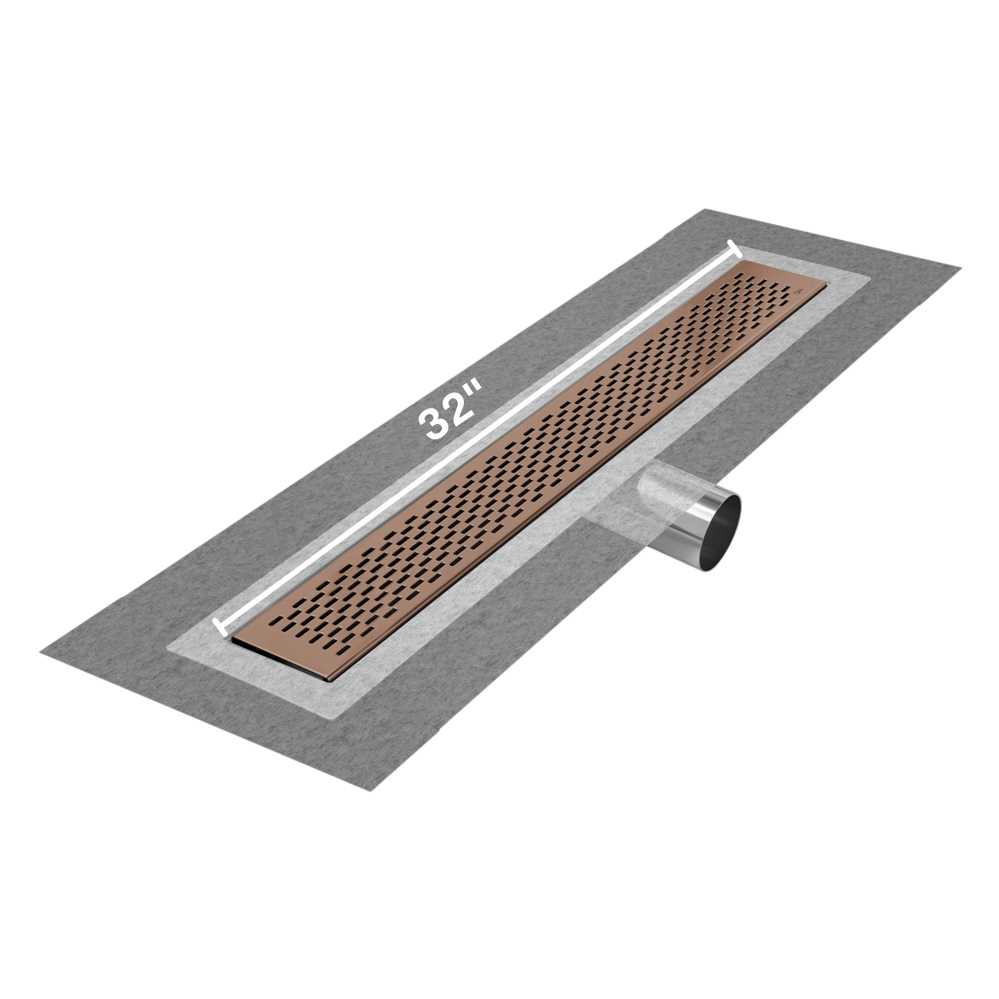 Delta Delmar Standard length side outlet linear drain