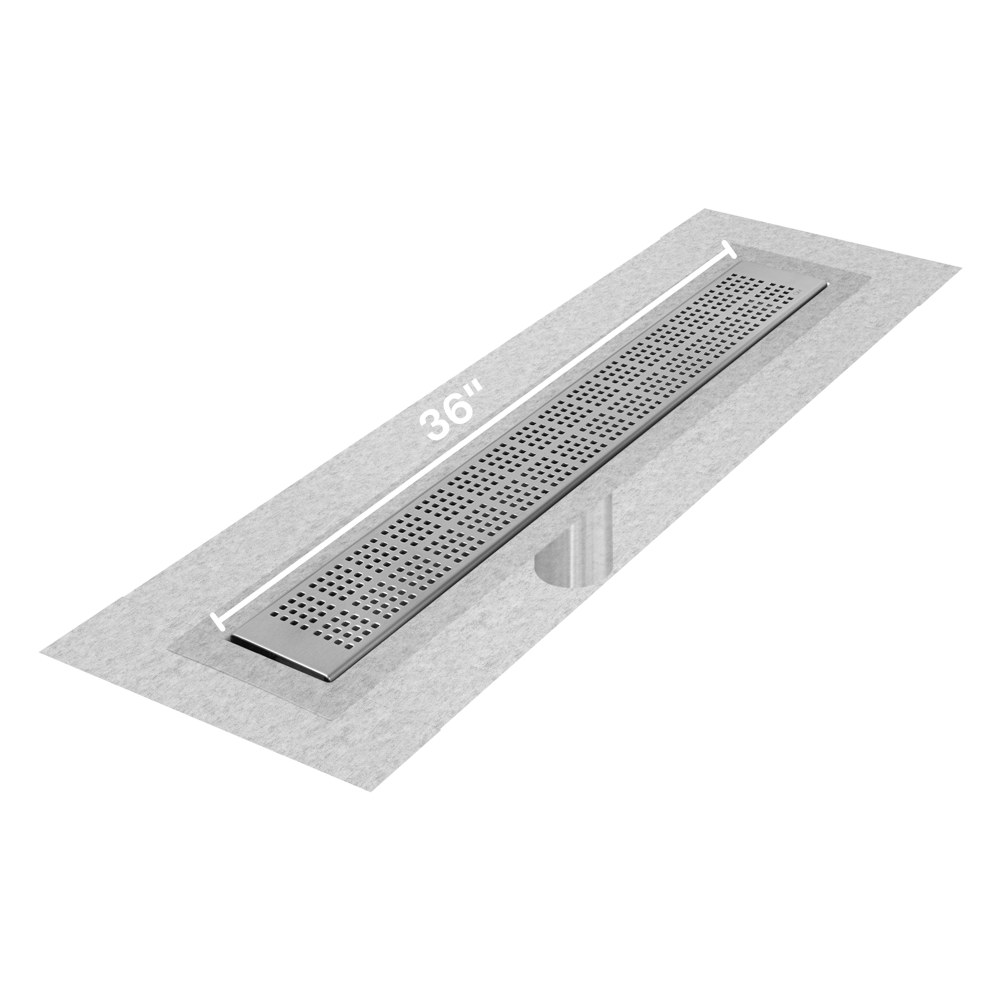 Kai Delmar Standard length Flange Edge linear drain