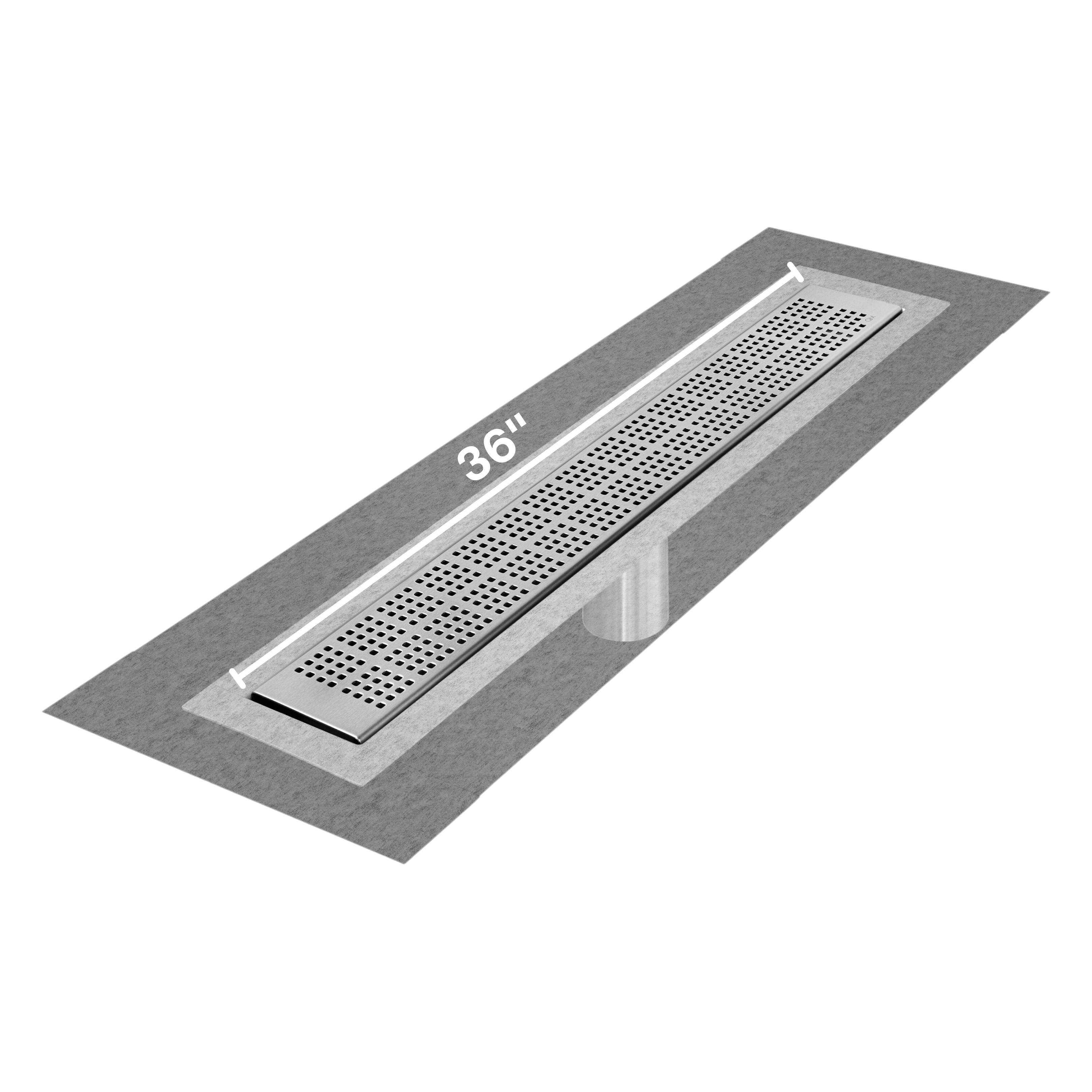 Kai Delmar Standard length Flange Edge linear drain