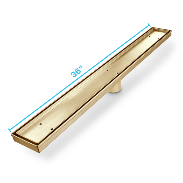 Mist (Tile-In) Delmar Standard length Plain Edge linear drain