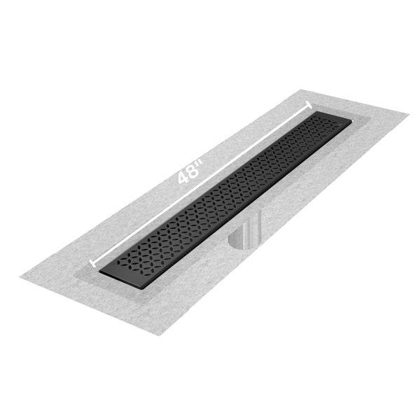 Lotus Delmar Standard length Flange Edge linear drain