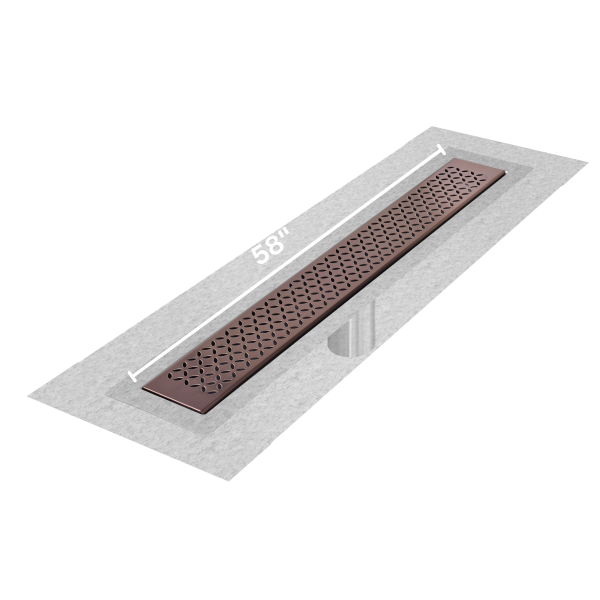 Lotus Delmar Standard length Flange Edge linear drain