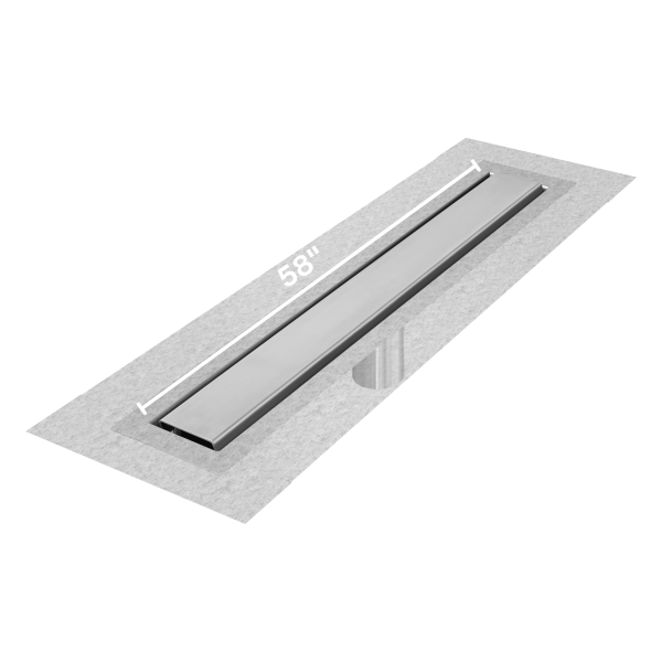 Mist (Tile-In) Delmar Standard length Flange Edge linear drain