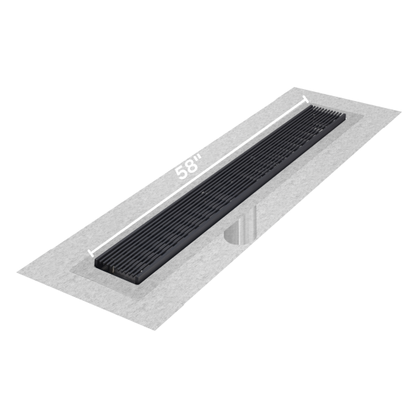 Wedgewire Delmar Standard length Flange Edge linear drain
