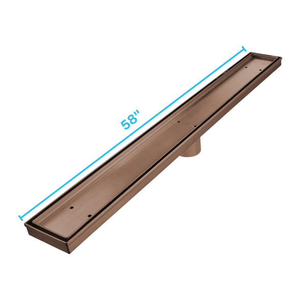 Mist (Tile-In) Delmar Standard length Plain Edge linear drain