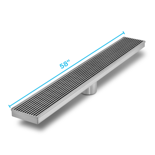 Wedgewire Delmar Standard length Plain Edge linear drain