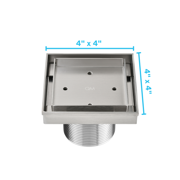 Delmar Mist (Tile-In) Square Shower Drain