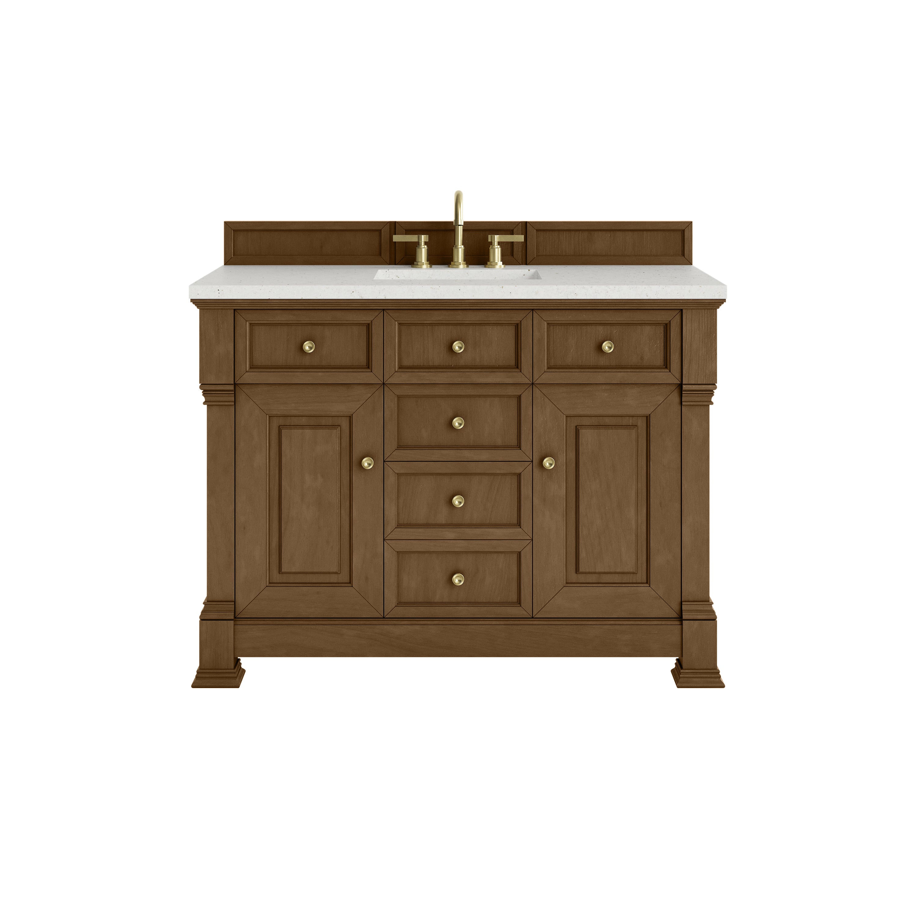James Martin Brookfield 48" Single Vanity in Honey Oak with 3cm Countertop
