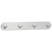 BESLAGSBODEN - Design Quadruple Hook mini in Brushed Stainless Steel Self-adhesive