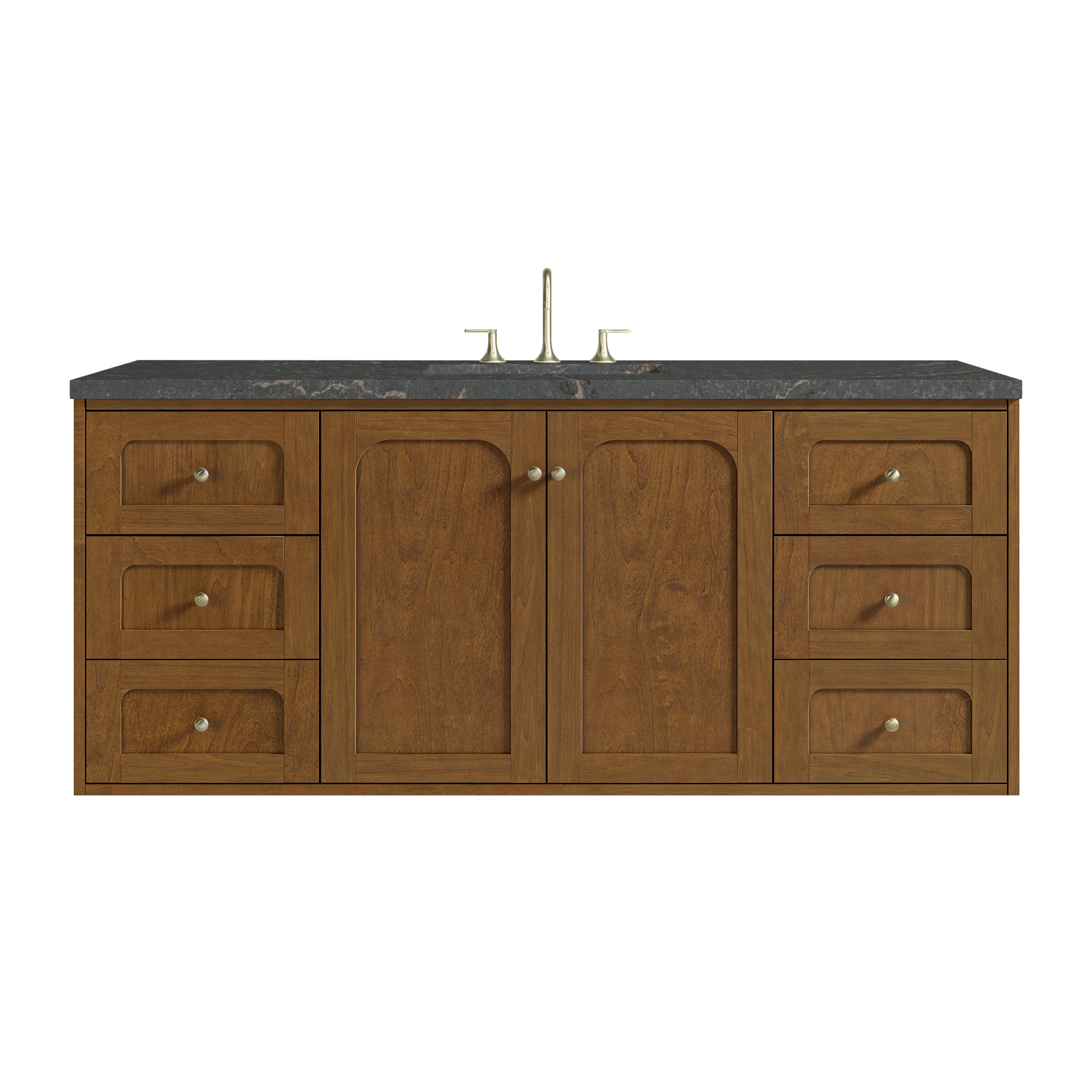 James Martin Laurent 60" Single Vanity in Honey Oak with 3cm Countertop and FreePower Wireless Charger