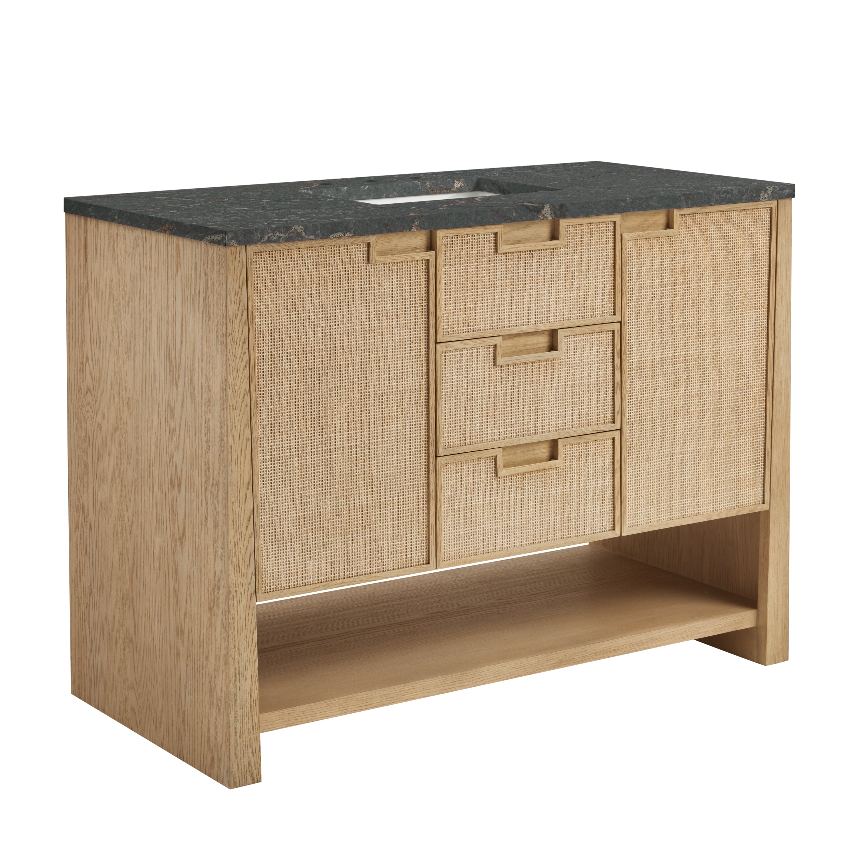 James Martin Solene 48" Single Vanity in Seaside Oak with 3cm Countertop