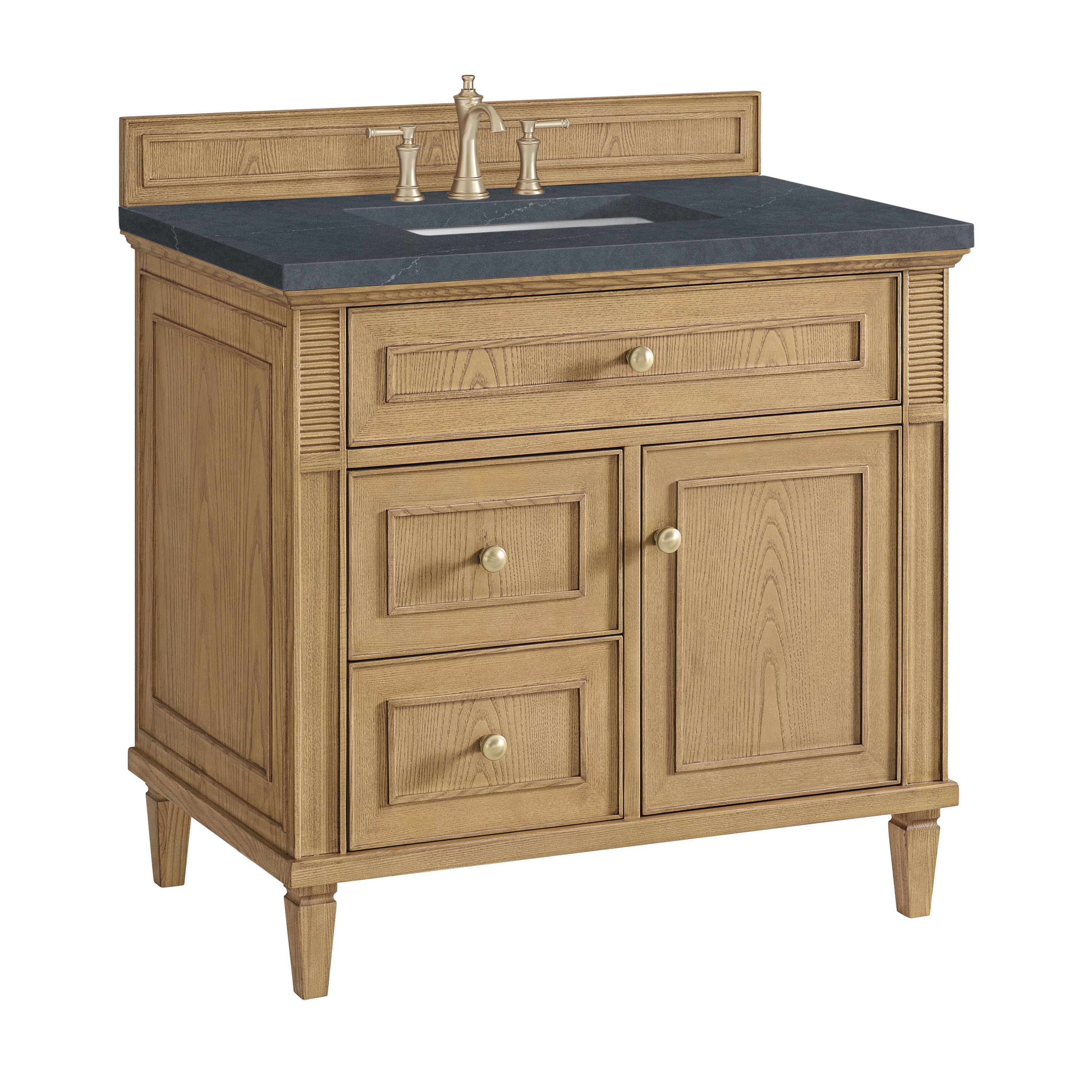 James Martin Lorelai 36" Single Vanity in Light Natural Oak with 3cm Countertop