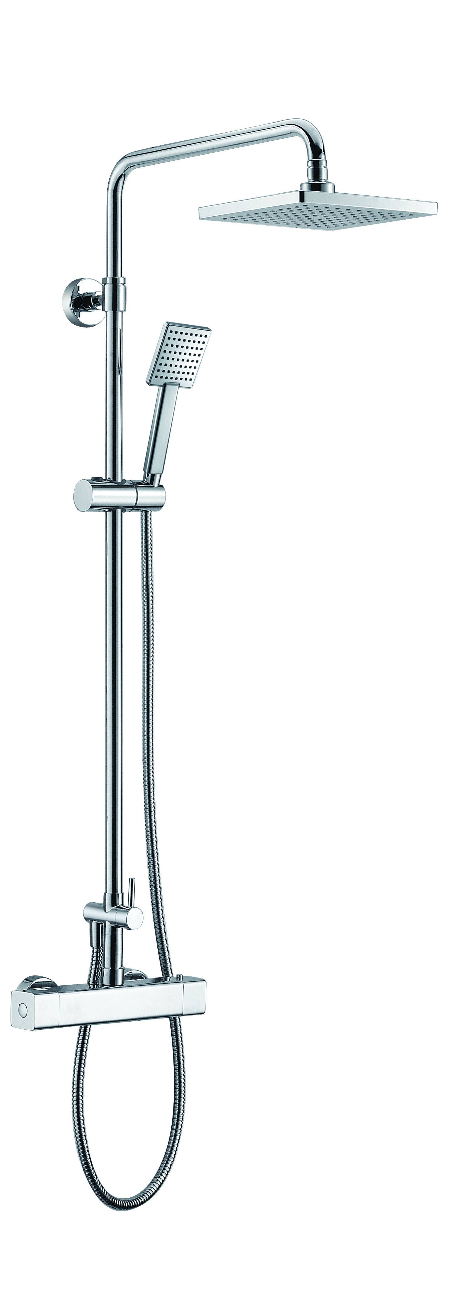 ALFI brand AB2862 Square Style Thermostatic Exposed Shower Set