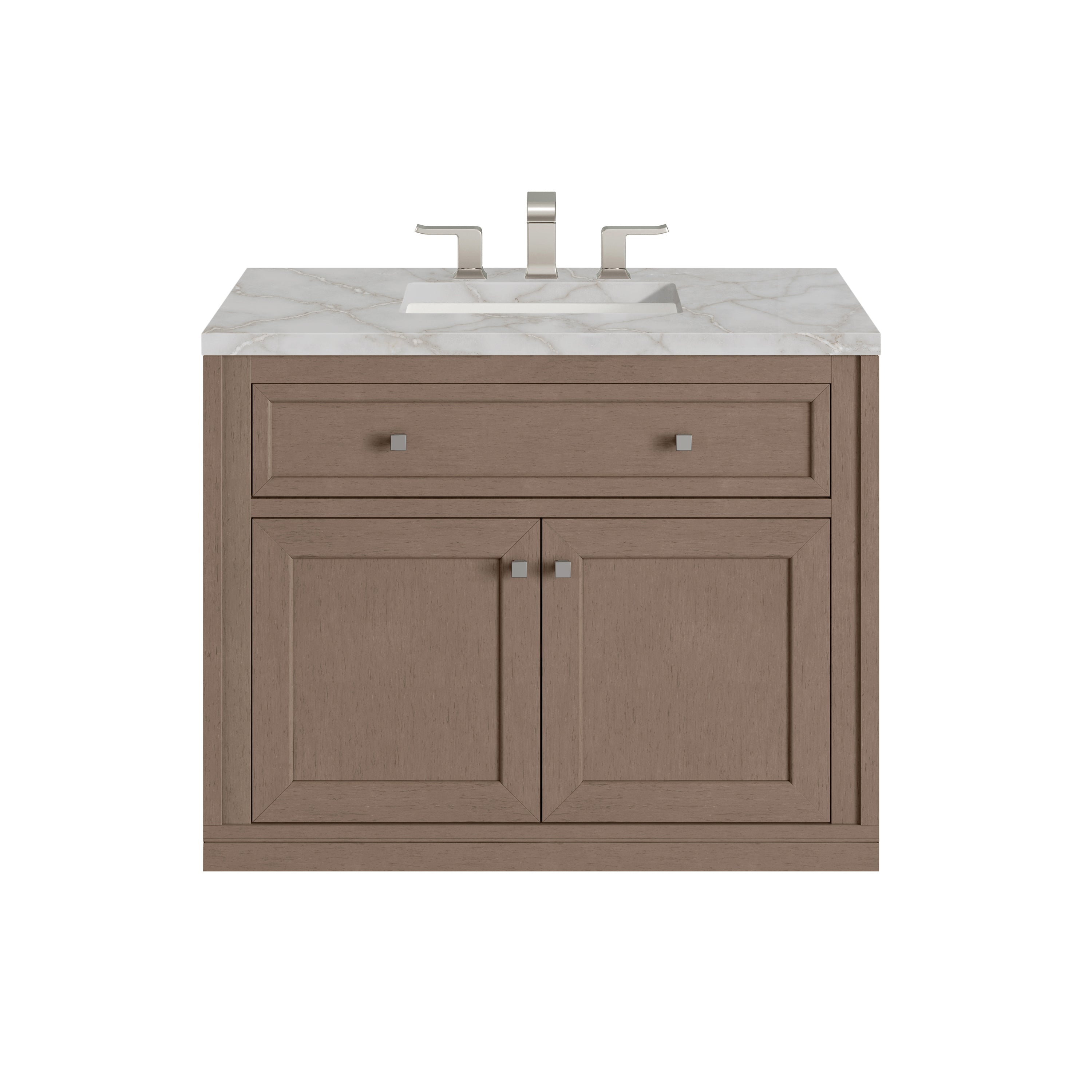 James Martin Chicago 36" Single Vanity in Walnut Whisper with 3cm Countertop