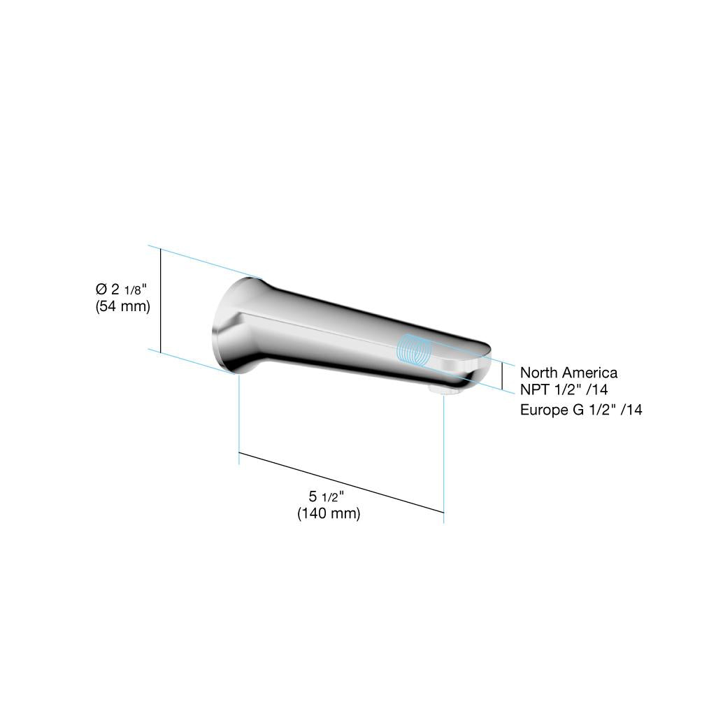 in2aqua Style tub spout 1/2"