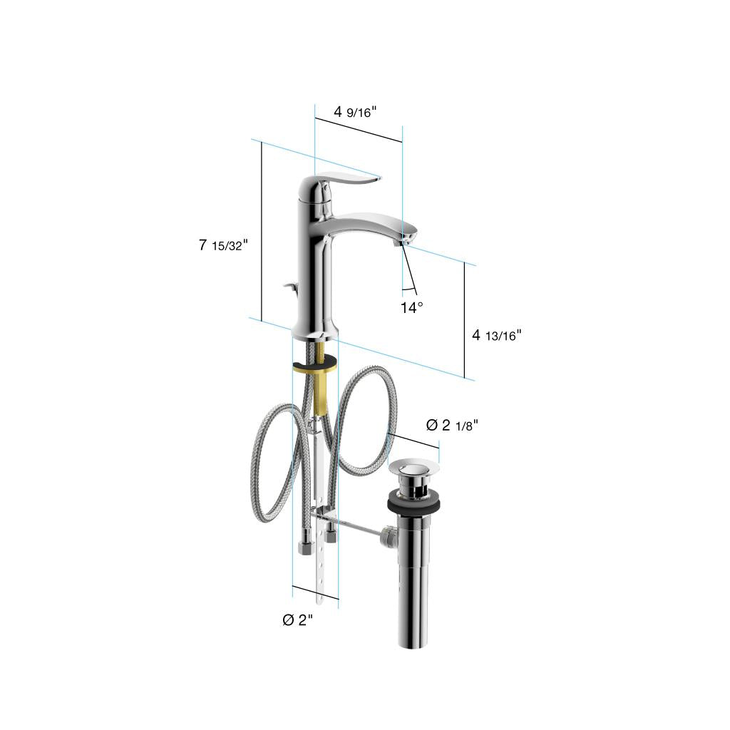 in2aqua Style one-hole single-lever basin mixer