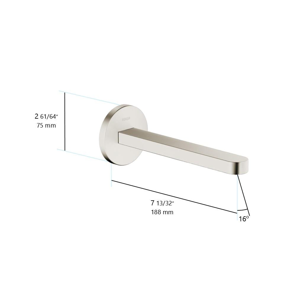 in2aqua Edge tub spout XL, 1/2"