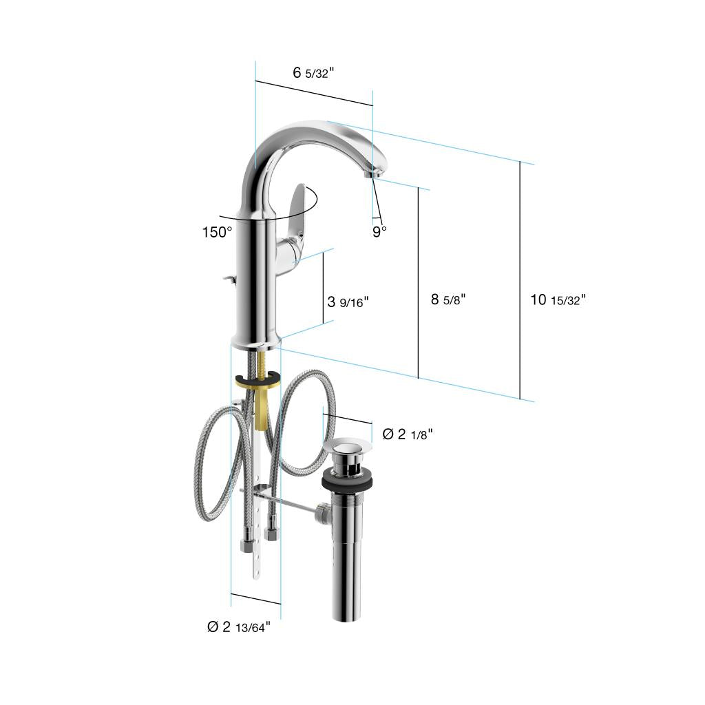 in2aqua Style one-hole side-lever basin mixer