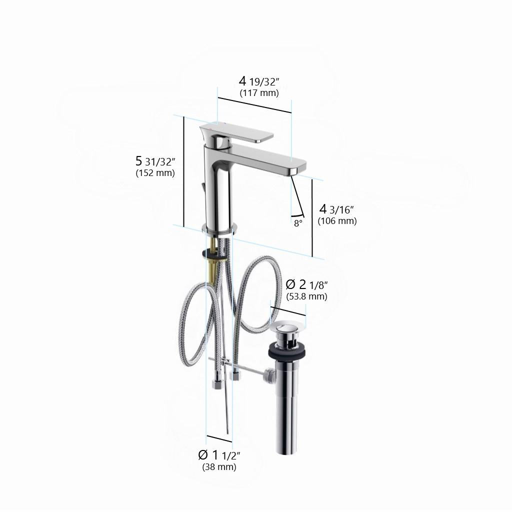 in2aqua Strata SLM single-lever basin mixer
