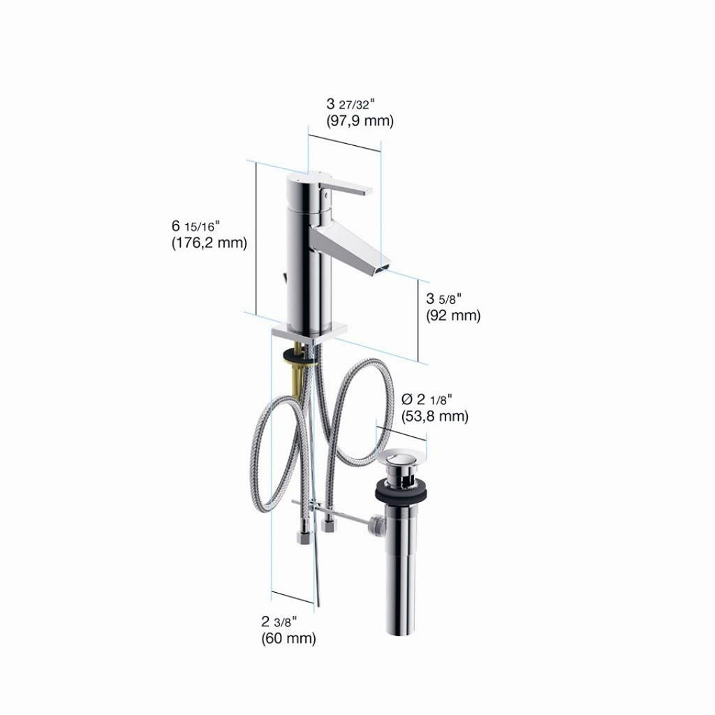 in2aqua Riva X single-lever basin mixer