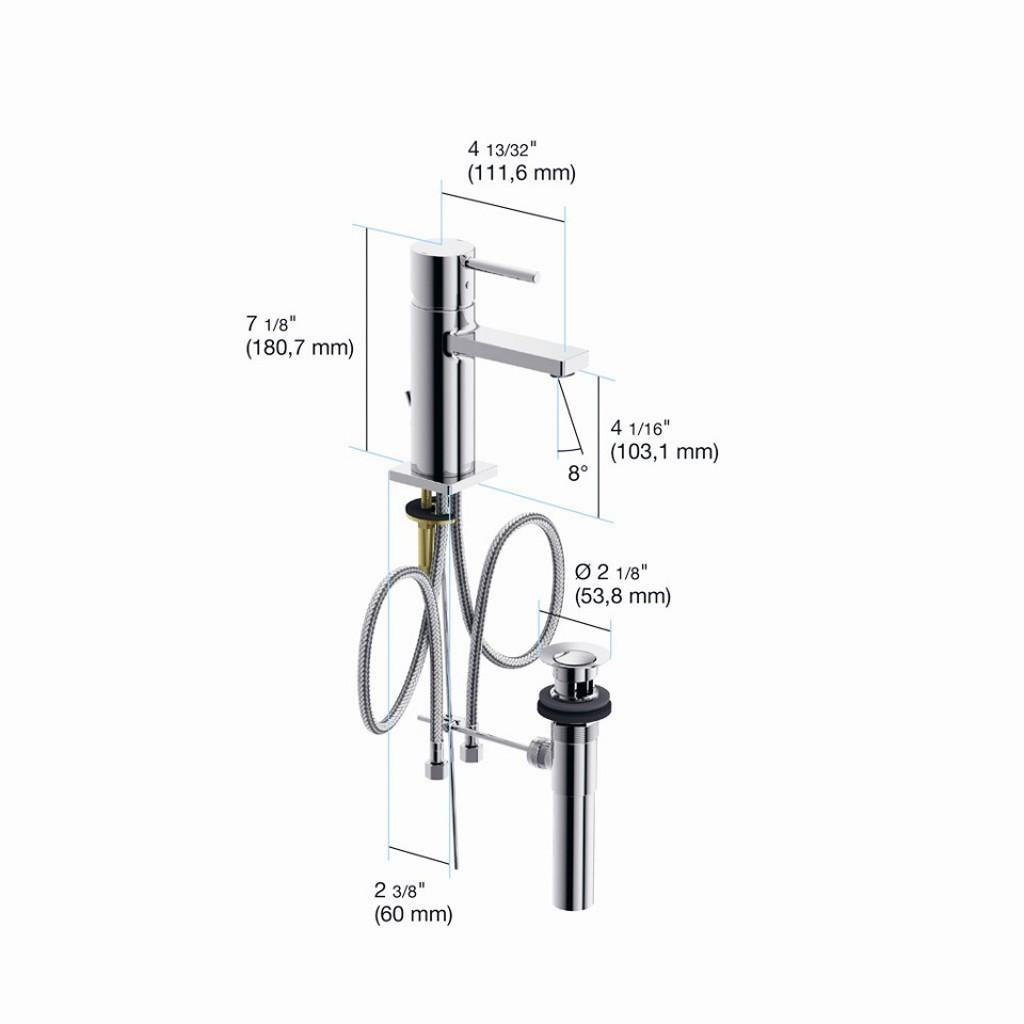 in2aqua Lana X single-lever basin mixer