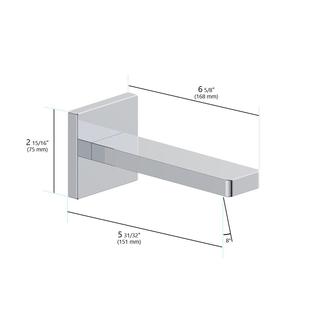 in2aqua Urban X tub spout