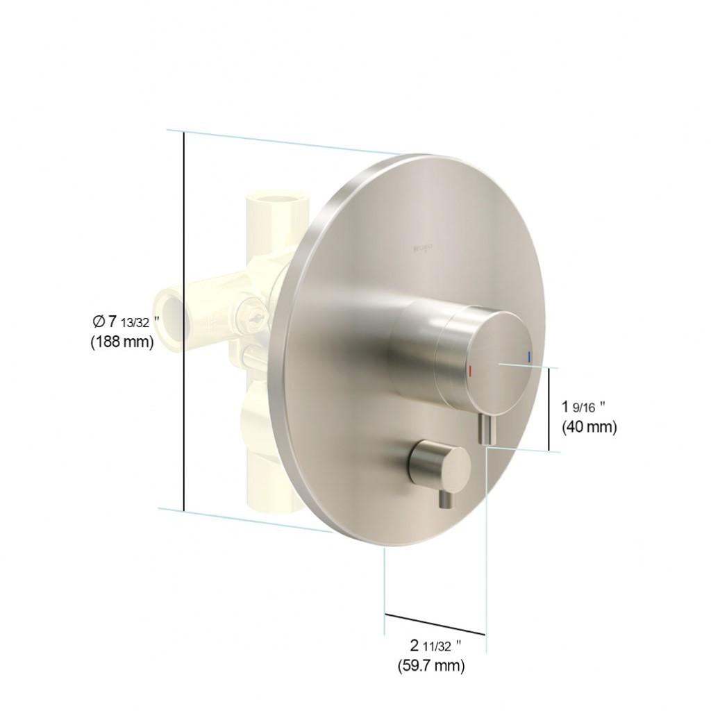 in2aqua Lana pressure balance valve trim kit, with manual diverter