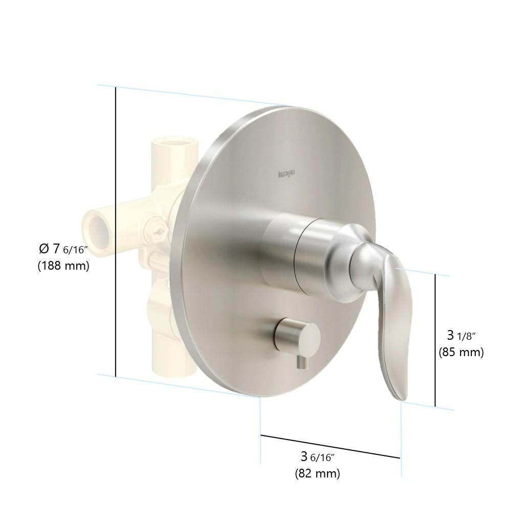 in2aqua Style pressure balance valve trim kit, with manual diverter