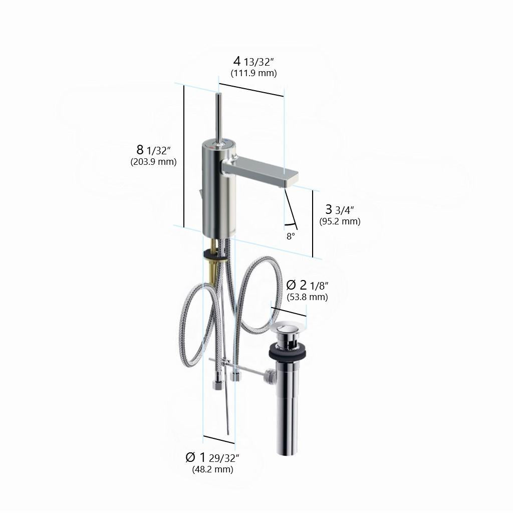in2aqua Lana single-lever joystick basin mixer